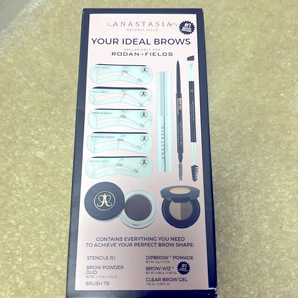 Perfect DARK BROWN brow shape kit
